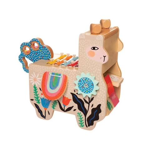 Jouet musical - MANHATTAN TOY - Lili Lama en bois - Multicolore - A partir de 3 ans BEIGE 2 - vertbaudet enfant 