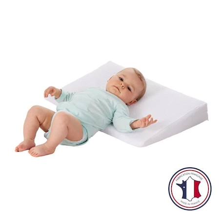 Plan incliné 10° éponge pour lit 60x120cm Blanc BLANC 3 - vertbaudet enfant 