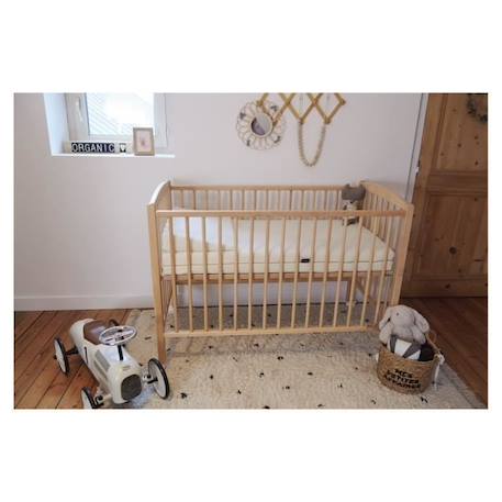 Plan incliné 10° Organic coton pour lit 60x120cm Blanc BLANC 4 - vertbaudet enfant 