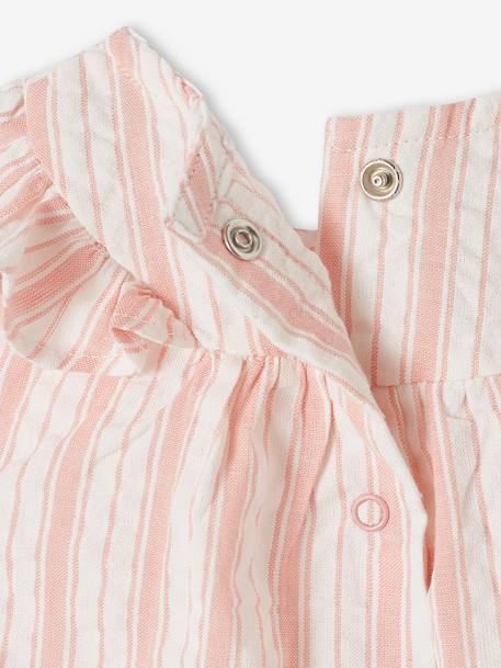 Robe rayée en seersucker naissance rose 5 - vertbaudet enfant 