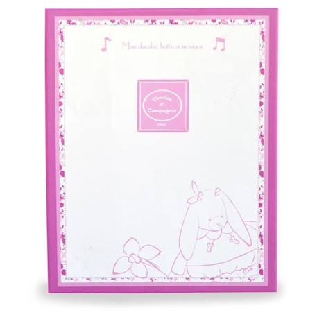 Boîte à musique Cerise Le Lapin - DOUDOU ET COMPAGNIE - Rose - Bébé - 0 mois - Naissance - Fille ROSE 2 - vertbaudet enfant 