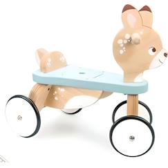 -Porteur Faon en bois - LE TOY VAN - Pour enfant de 12 mois à 3 ans - 4 roues - Bleu