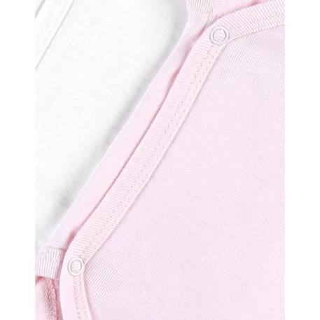 Set de 2 bodys croisés à manches longues ROSE 4 - vertbaudet enfant 