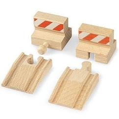 BRIO - Lot de 2 Rampes et 2 Butoirs - Mixte - à partir de 3 ans  - vertbaudet enfant