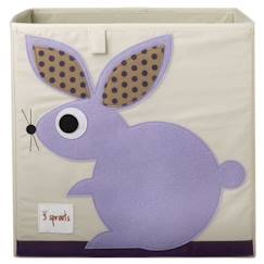 3 Sprouts - Cube de rangement Lapin - ELEMENTS FOR KIDS  - vertbaudet enfant