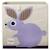 3 Sprouts - Cube de rangement Lapin - ELEMENTS FOR KIDS BEIGE 1 - vertbaudet enfant 