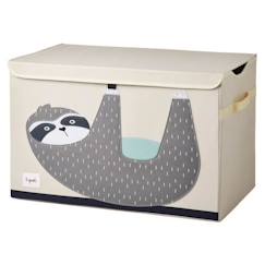 Chambre et rangement-Coffre à Jouets - 3 Sprouts - Paresseux - Beige - Vert - Polyester