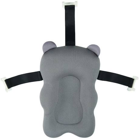 Coussin De Bain Bébé - Siège de Bain Bébé - Système d’Attache Universel - Accroche Pour Séchage Rapide - 0-6 mois GRIS 5 - vertbaudet enfant 