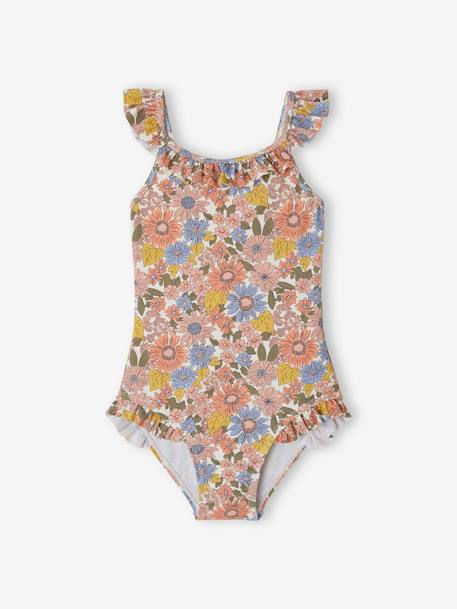 Fille-Maillot de bain-Maillot une pièce-Maillot de bain à fleurs 1 pièce fille