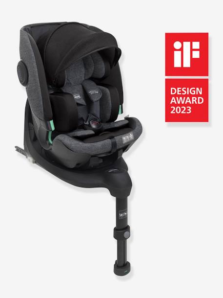 Siège-auto CHICCO Bi-Seat Air avec base rotative 360 i-Size 40 à 150 cm, équivalence groupe 0+/1/2/3 Black Air 10 - vertbaudet enfant 