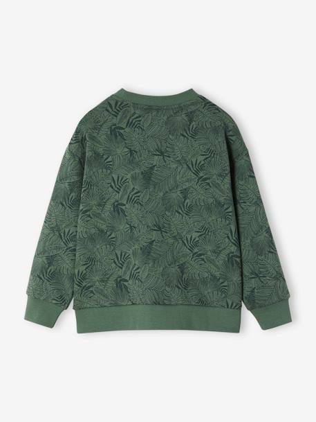 Sweat motifs crayonnés garçon bleu grisé+vert 8 - vertbaudet enfant 