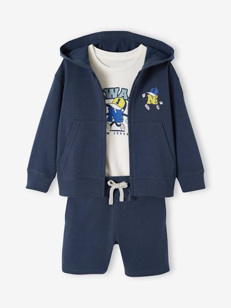 Ensemble 3 pièces sport garçon motif mascotte ludique  - vertbaudet enfant