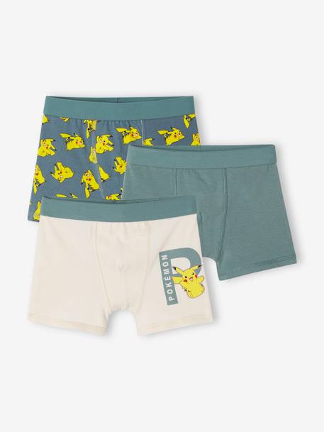 Garçon-Sous-vêtement-Lot de 3 boxers Pokemon®