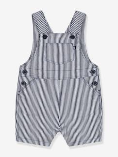 Salopette courte en toile bébé PETIT BATEAU  - vertbaudet enfant