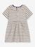 Robe rayée bébé PETIT BATEAU beige chiné 2 - vertbaudet enfant 