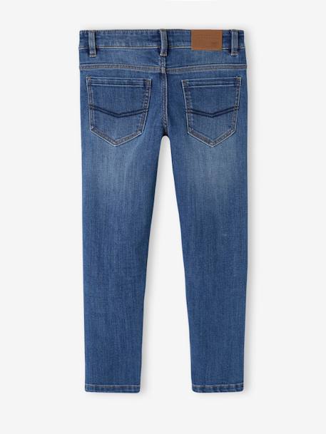 Jean slim indestructible 'waterless' garçon denim brut+stone 9 - vertbaudet enfant 