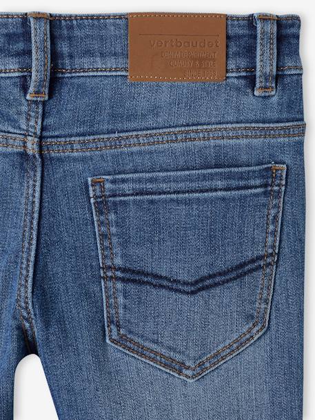 Jean slim indestructible 'waterless' garçon denim brut+stone 11 - vertbaudet enfant 