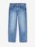 Jean droit Morpho fille Tour de hanches large denim bleached+stone 6 - vertbaudet enfant 