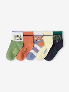 Lot de 5 paires de chaussettes garçon  - vertbaudet enfant