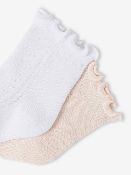 Lot de 2 paires de chaussettes cérémonie bébé fille framboise 2 - vertbaudet enfant 