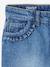 Jean droit Morpho fille Tour de hanches large denim bleached+stone 8 - vertbaudet enfant 