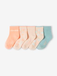 -Lot de 5 paires de chaussettes marguerites fille