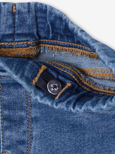 Jean tregging Basics fille bleu jean+denim gris+double stone+stone 3 - vertbaudet enfant 