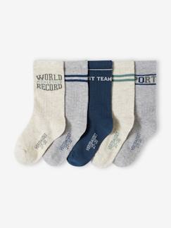 -Lot de 5 paires de chaussettes sport garçon