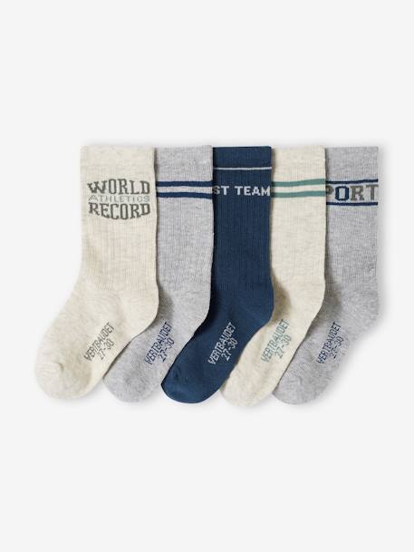 Garçon-Lot de 5 paires de chaussettes sport garçon