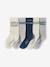 Lot de 5 paires de chaussettes sport garçon blanc chiné 1 - vertbaudet enfant 