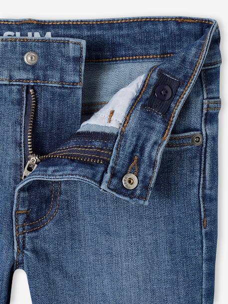 Jean slim indestructible 'waterless' garçon denim brut+stone 10 - vertbaudet enfant 