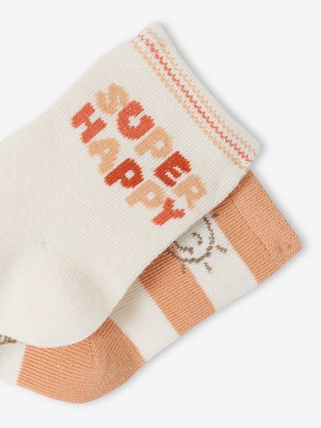 Lot de 2 paires de chaussettes 'cabanon' bébé garçon écru 2 - vertbaudet enfant 