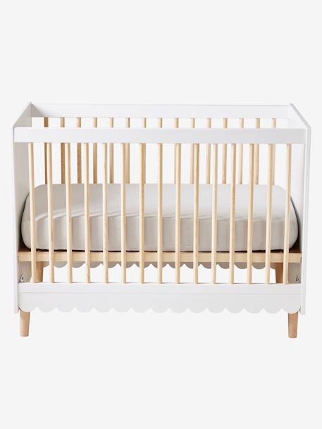 Lit bébé évolutif LIGNE FESTON blanc 6 - vertbaudet enfant 