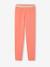 Legging uni fille élastique irisé BASICS corail+pêche+vert émeraude 1 - vertbaudet enfant 