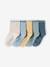 Lot de 5 paires de chaussettes colorées bébé garçon bleu grisé+encre 1 - vertbaudet enfant 