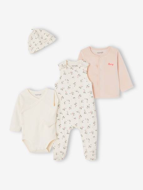 Bébé-Ensemble-Kit naissance personnalisable 4 pièces