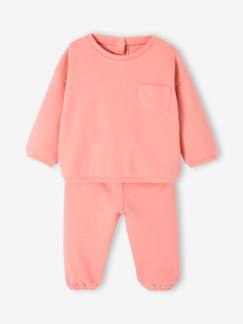 -Ensemble en molleton bébé sweat et sarouel