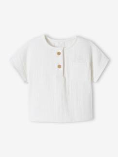 Blouse tunisienne en gaze de coton naissance personnalisable  - vertbaudet enfant