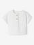 Blouse tunisienne en gaze de coton naissance personnalisable écru 1 - vertbaudet enfant 