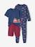 Lot pyjama + pyjashort pompiers garçon bleu océan 1 - vertbaudet enfant 