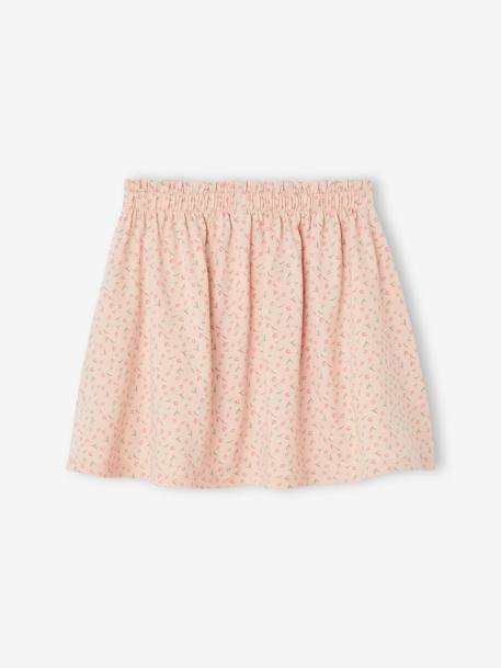 Jupe tournante imprimée Basics fille écru+rayé bleu+rose+vert+vert de gris+vert imprimé marguerites 8 - vertbaudet enfant 