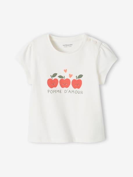 Lot de 2 T-shirts basics bébé manches courtes rose+vieux rose 2 - vertbaudet enfant 