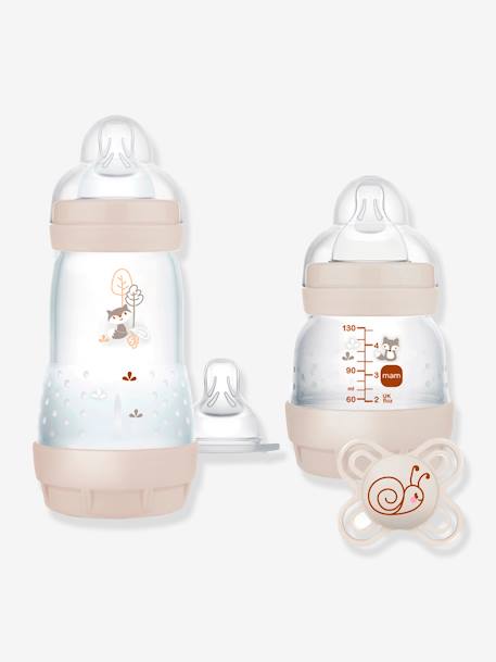 Starter kit naissance 2 biberons + sucette MAM sable 1 - vertbaudet enfant 