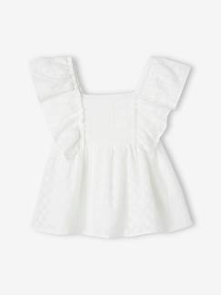 Blouse brodée à volants cérémonie fille  - vertbaudet enfant