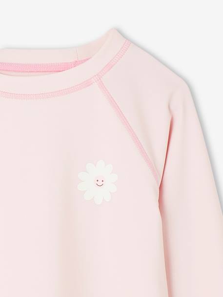 T-shirt de bain anti-UV fille rose imprimé 3 - vertbaudet enfant 