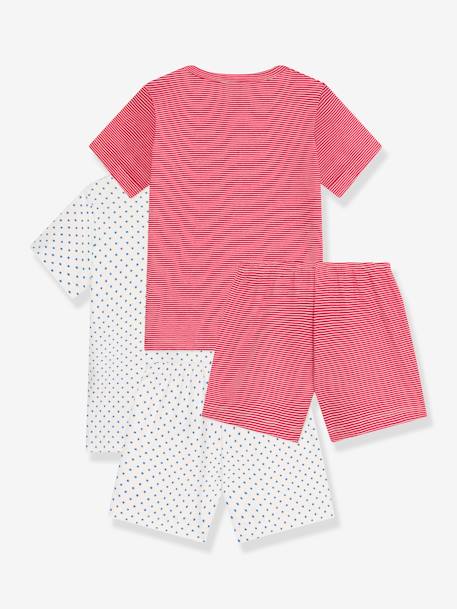 Lot de 2 pyjashorts garçon PETIT BATEAU rayé rouge 3 - vertbaudet enfant 