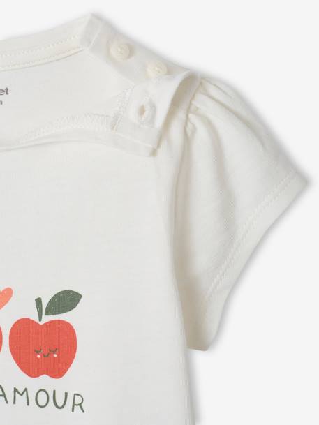 Lot de 2 T-shirts basics bébé manches courtes rose+vieux rose 4 - vertbaudet enfant 