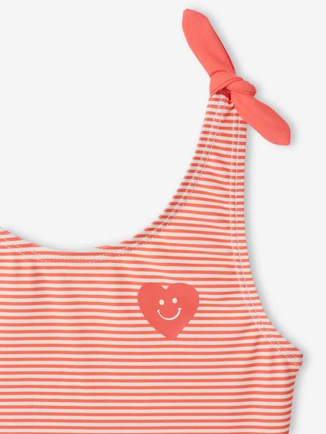 Lot de 2 maillots de bain 1 pièce coeurs fille corail 6 - vertbaudet enfant 