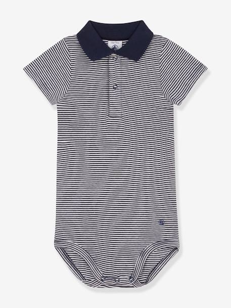 Bébé-Body manches courtes ouverture polo PETIT BATEAU