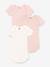 Lot 3 bodies manches courtes mini coeurs PETIT BATEAU vieux rose 1 - vertbaudet enfant 